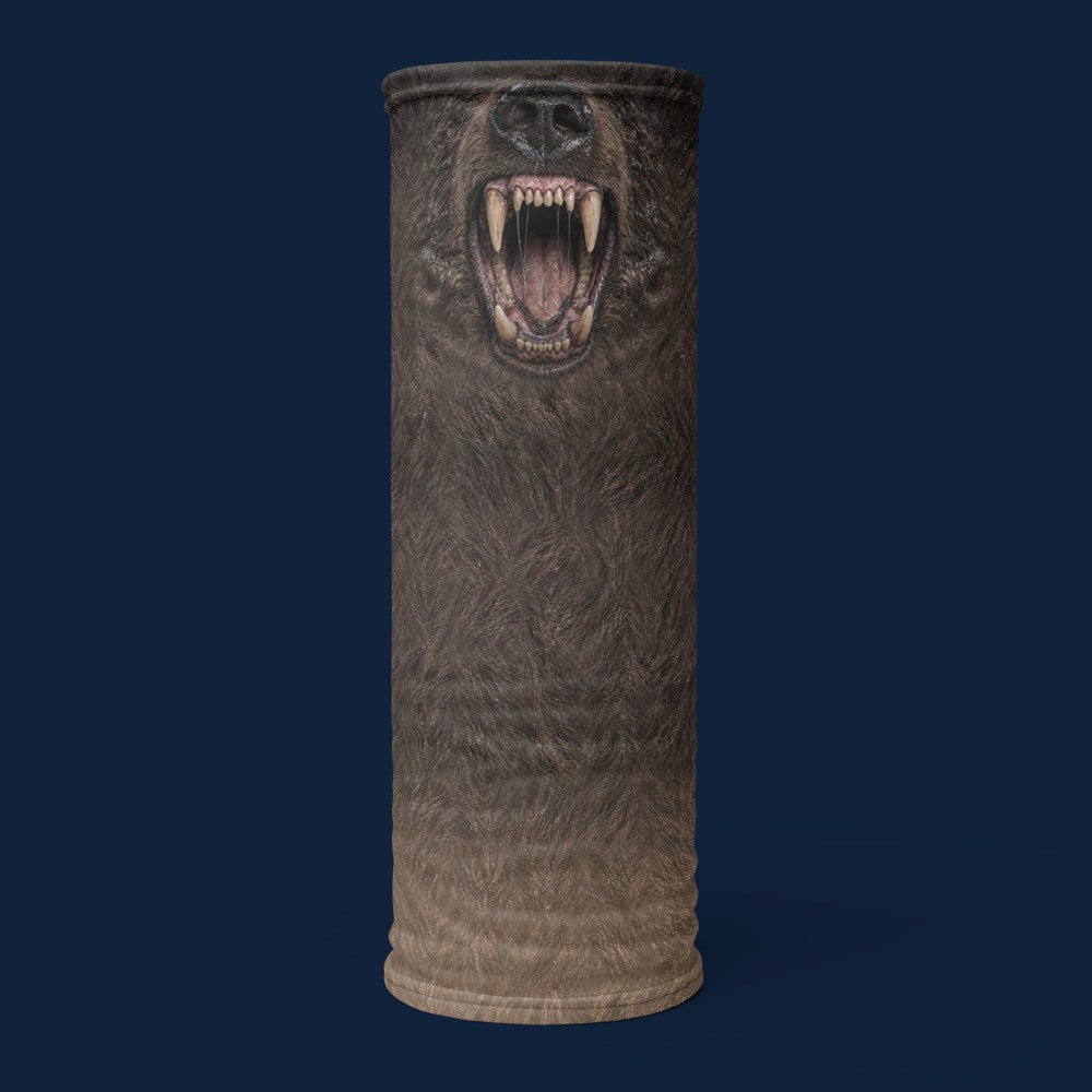 Snow Jaws Grizzly neck gaiter, tube view